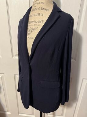 Philosophy Medium Navy Single-Button Blazer Jacket